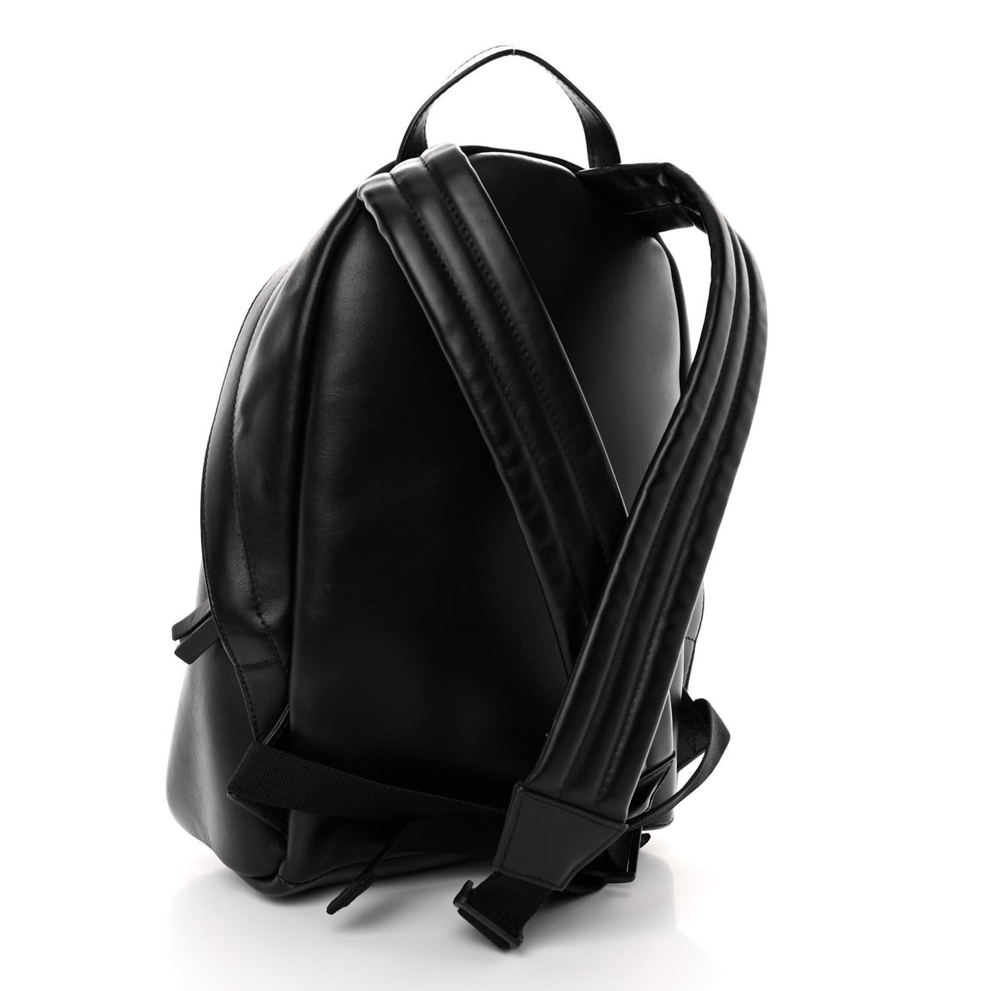 Supple Calfskin Signature Logo Small Everyday Backpack Black
