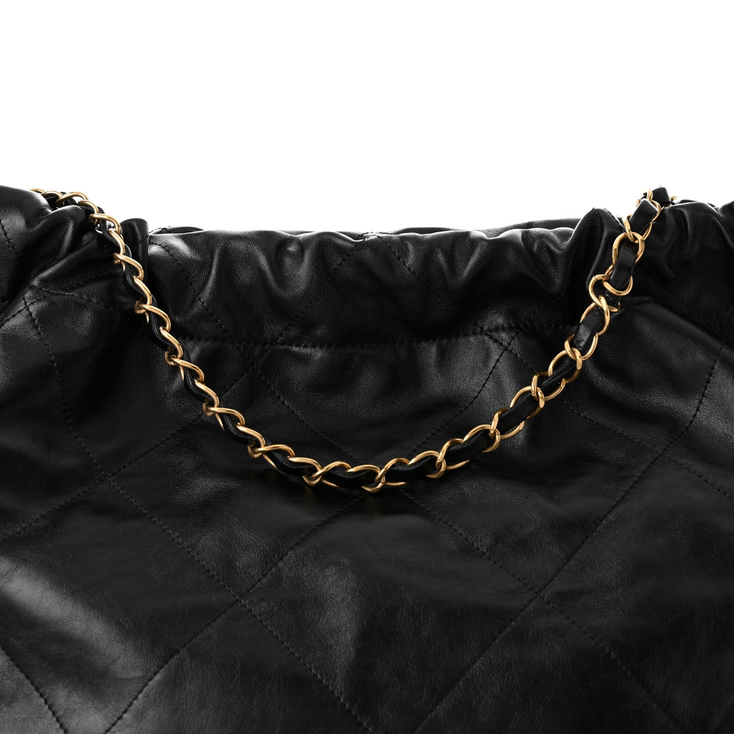Chanel Shiny Calfskin Quilted Large Chanel 22 Black 9 of 11