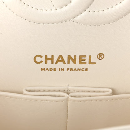 Chanel Caviar Quilted Medium Double Flap White 6 of 11