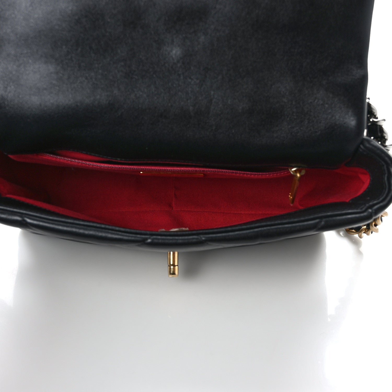 Chanel Goatskin Quilted Medium Chanel 19 Flap Black 5 of 11
