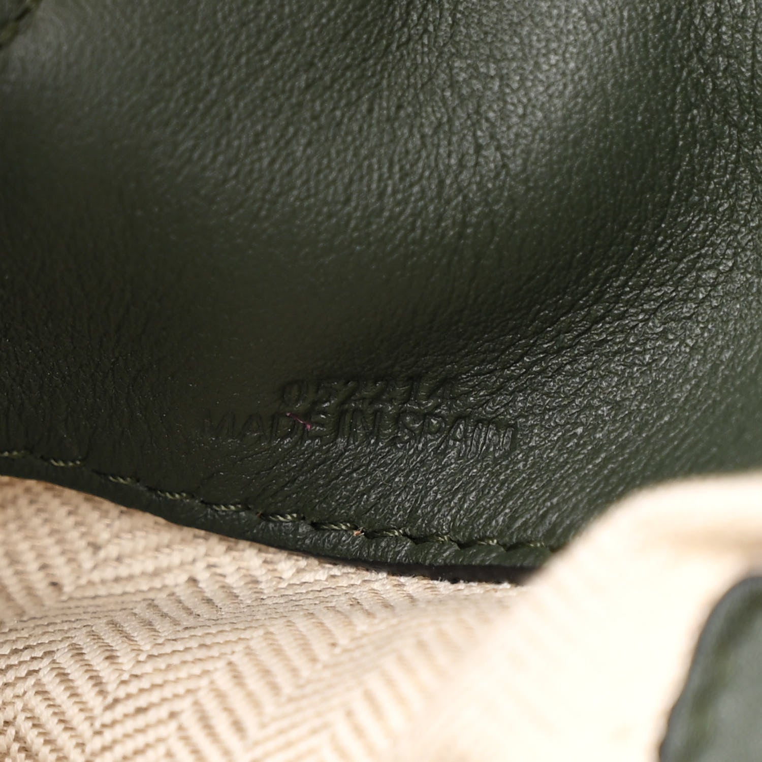 Loewe Calfskin Large Flamenco Knot Bag Khaki 7 of 10