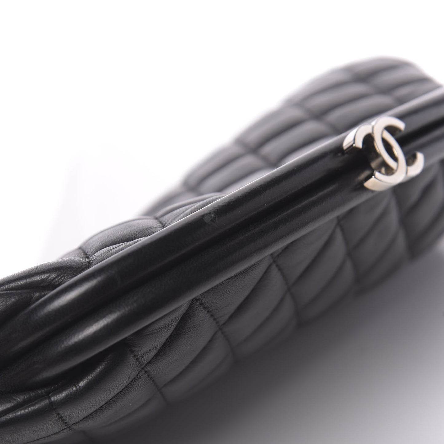 Lambskin Quilted Timeless Clutch Black