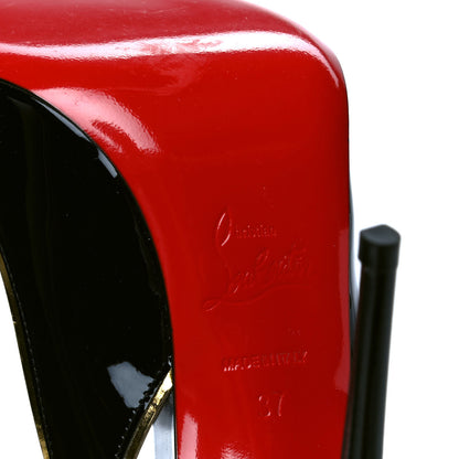 Christian Louboutin Patent PVC Specchio Cosmo 554 100 Pumps 37 Black 5 of 5