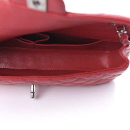 Chanel Caviar Quilted East West Flap Red 5 of 10