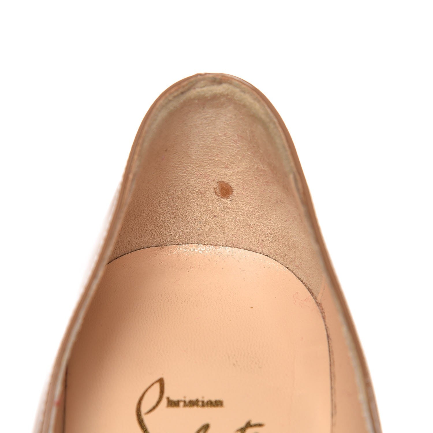 Christian Louboutin Patent Bianca 140 Pumps 36.5 Camel 11 of 15