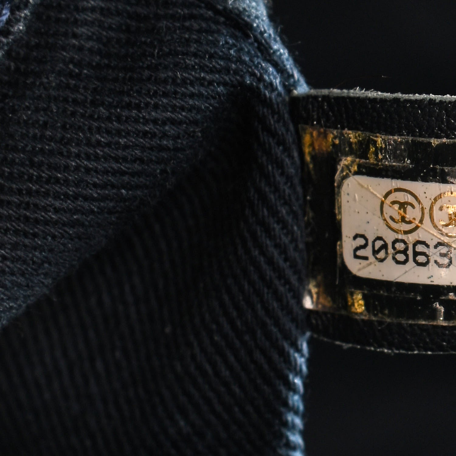 Chanel Denim Large Deauville Tote Dark Blue 7 of 10