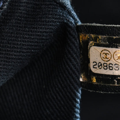 Chanel Denim Large Deauville Tote Dark Blue 7 of 10