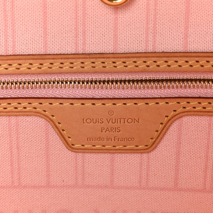 Louis Vuitton Damier Azur Neo Neverfull MM Rose Ballerine 7 of 11