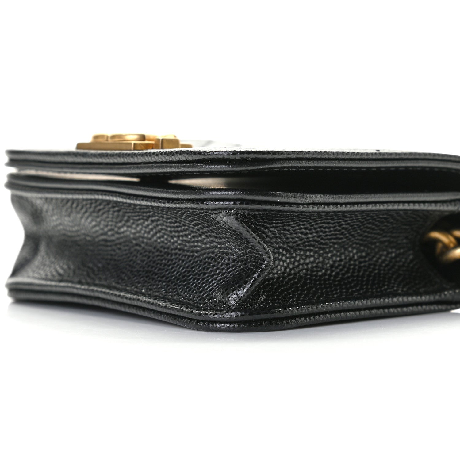 Chanel Caviar Chevron Quilted Boy Flap Waist Belt Bag Black 10 of 12