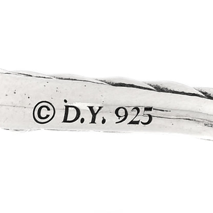 David Yurman Sterling Silver Diamond 28mm Open Starburst Ring 52 6 4 of 4