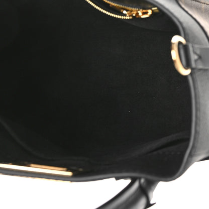 Louis Vuitton Calfskin Monogram On My Side PM Black 5 of 8