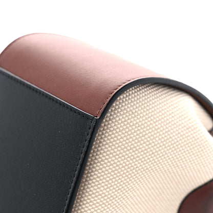 Loewe X Spirited Away Calfskin Textile Susuwatari Mini Hammock Shoulder Bag Havane Ecru 9 of 13