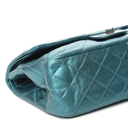 Chanel Metallic Calfskin Quilted 2.55 Reissue 227 Flap Turquoise 7 of 15