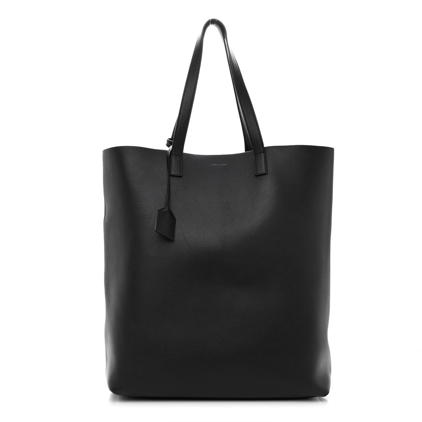 Calfskin Medium Shopping Tote Black