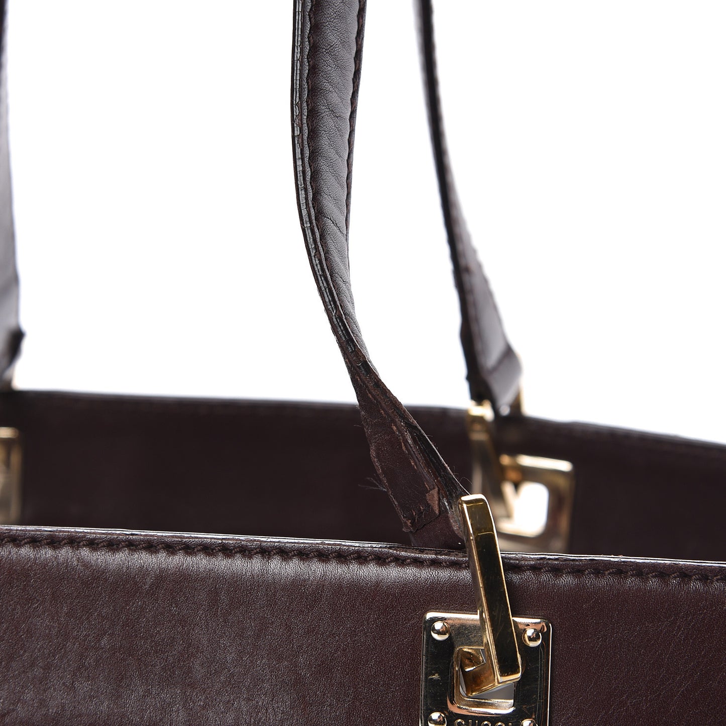 Guccissima Large Punch Tote Chocolate