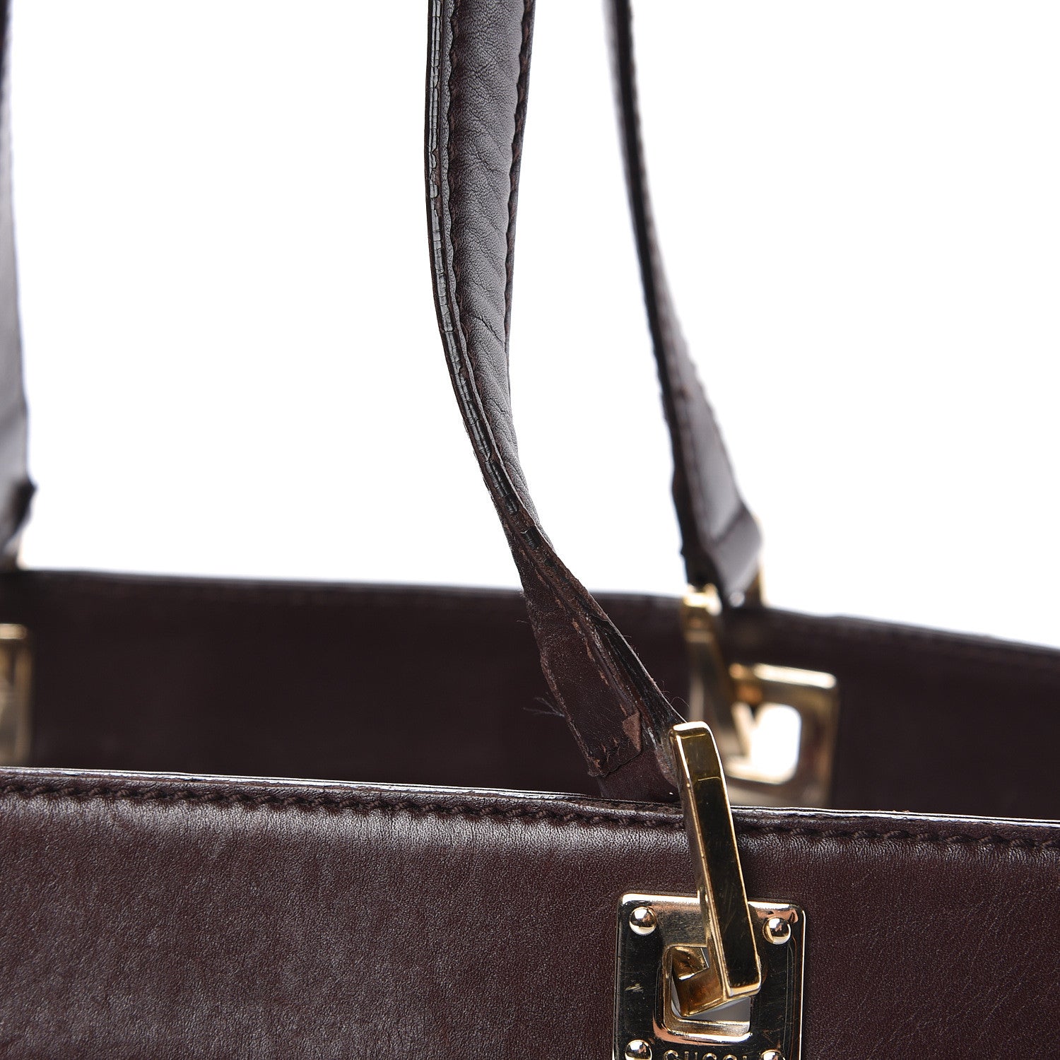 Gucci Guccissima Large Punch Tote Chocolate 14 of 17