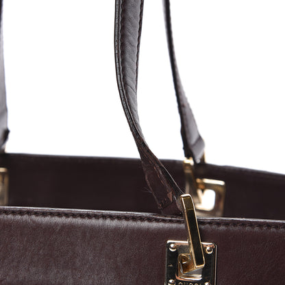 Gucci Guccissima Large Punch Tote Chocolate 14 of 17