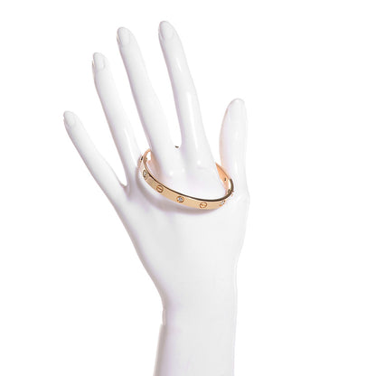 Cartier 18K Yellow Gold 6 Diamond LOVE Bracelet 16 2 of 8