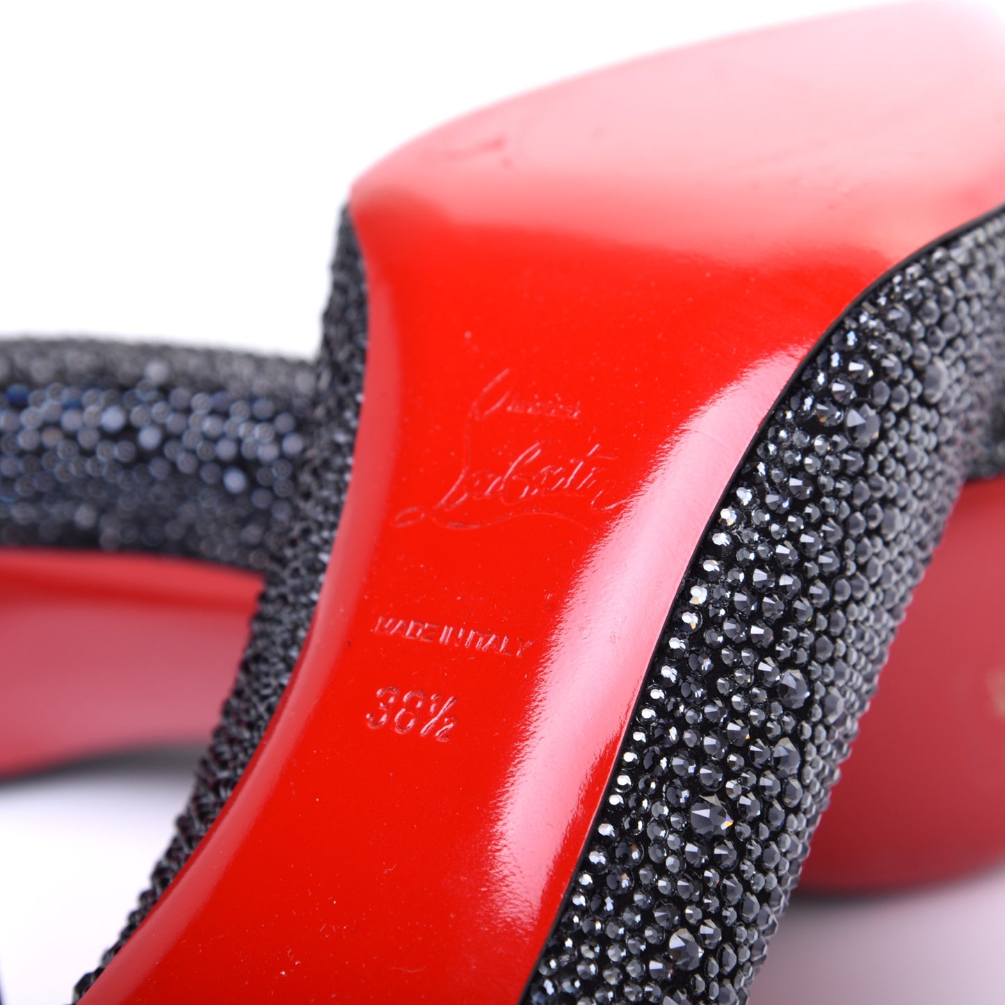 Suede Strass Kate 70 Pumps 38.5 Anthracite