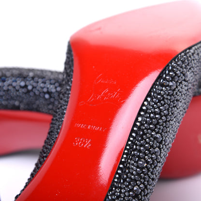 Christian Louboutin Suede Strass Kate 70 Pumps 38.5 Anthracite 11 of 12