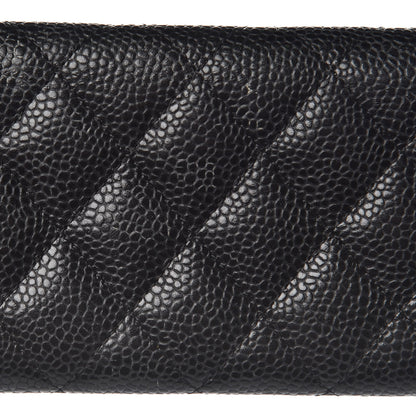 Chanel Caviar Quilted Flap Card Holder Black 11 of 11