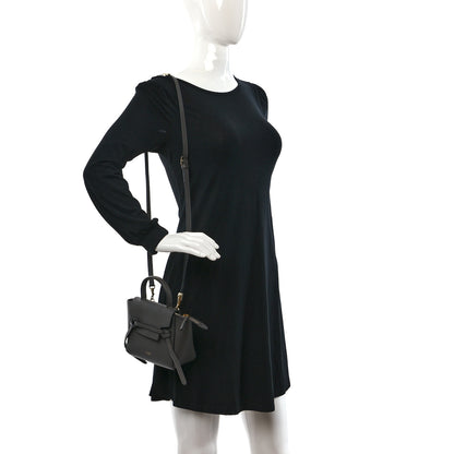Celine Grained Calfskin Pico Belt Bag Grey 2 of 8