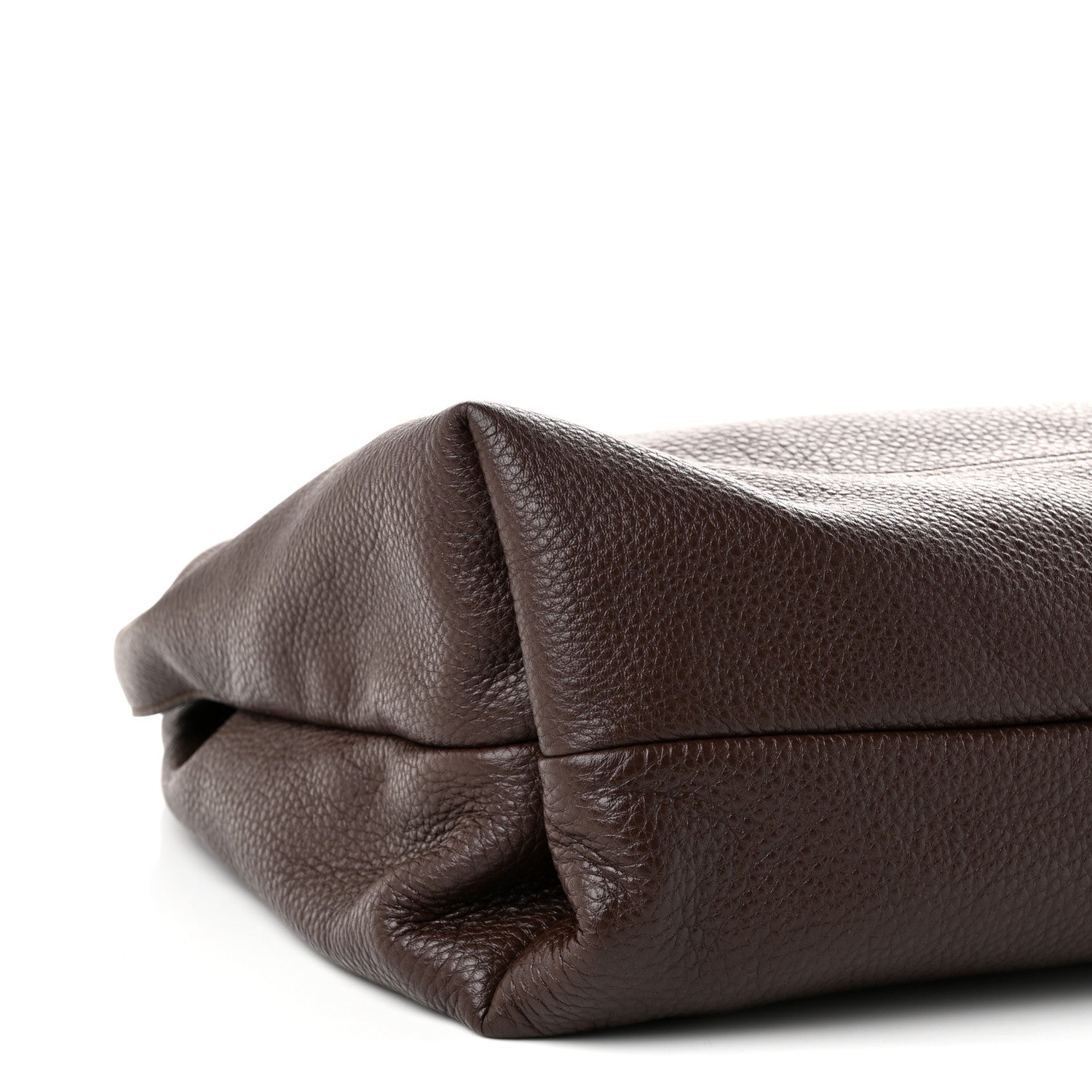 Gucci Grained Calfskin Softbit Maxi Shoulder Bag Dark Brown 8 of 9