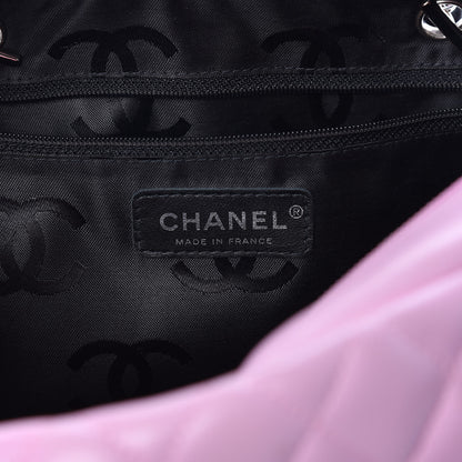 Chanel Calfskin Quilted Large Cambon Bowler Pink Black 6 of 21