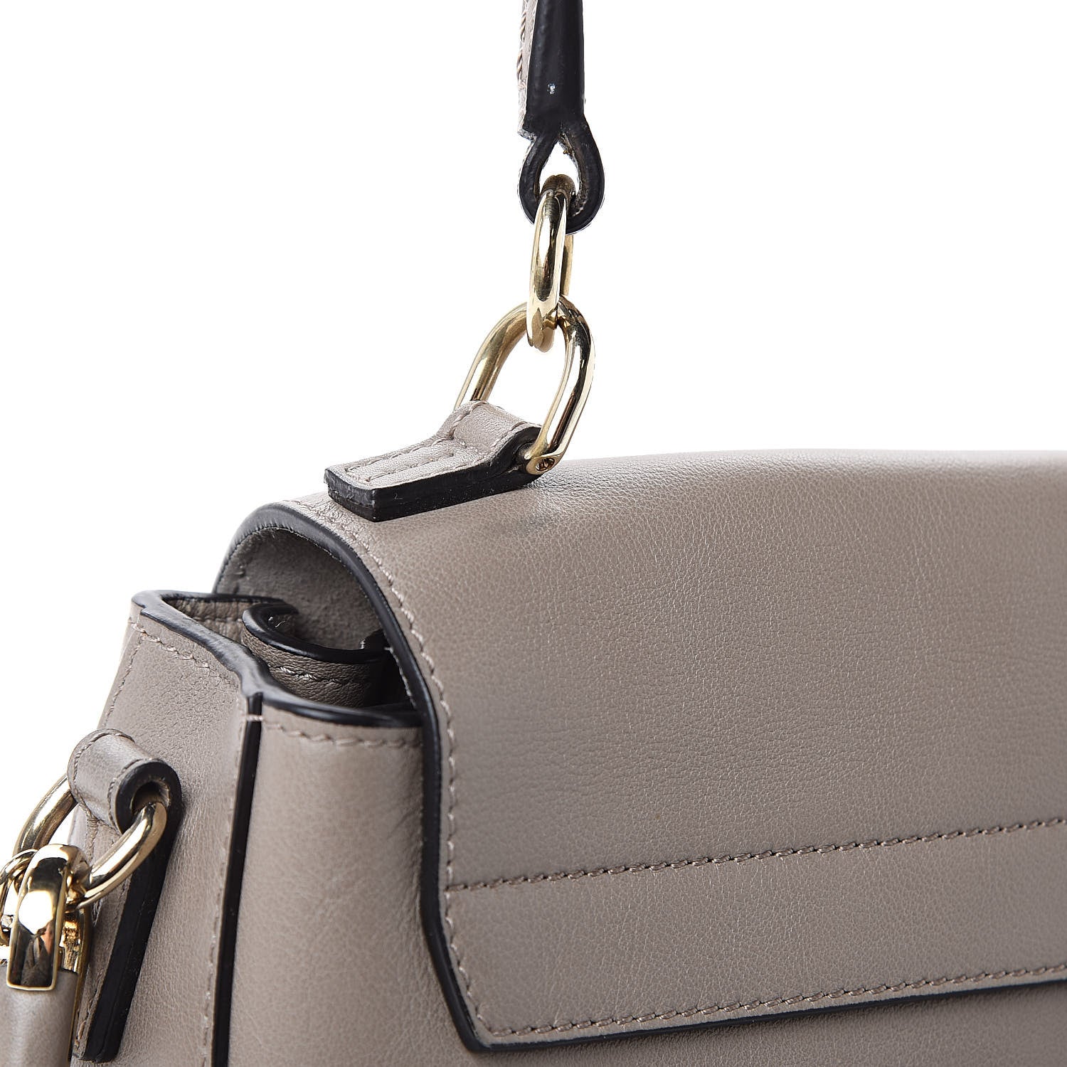 Chloe Calfskin Mini Faye Day Shoulder Bag Motty Grey 12 of 12