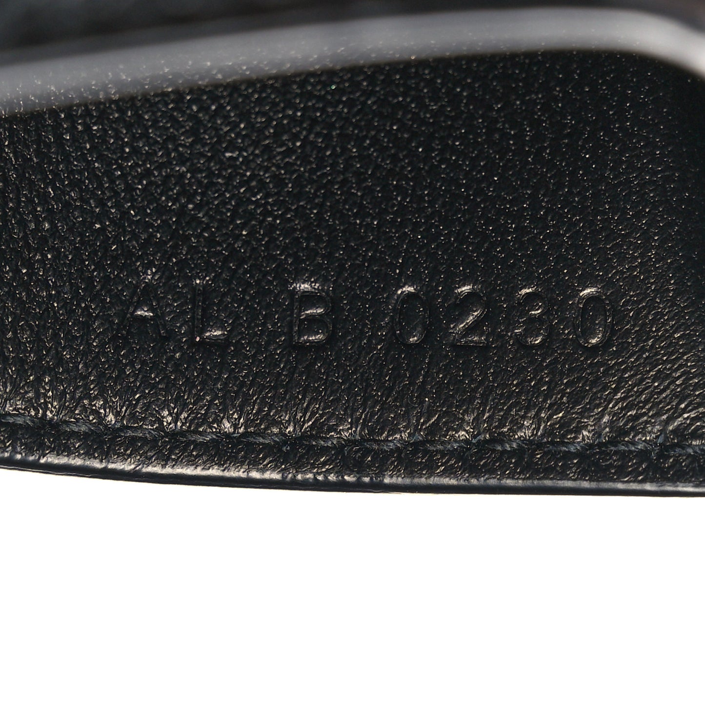 Goatskin Diamond Quilted GV3 Card Holder Black