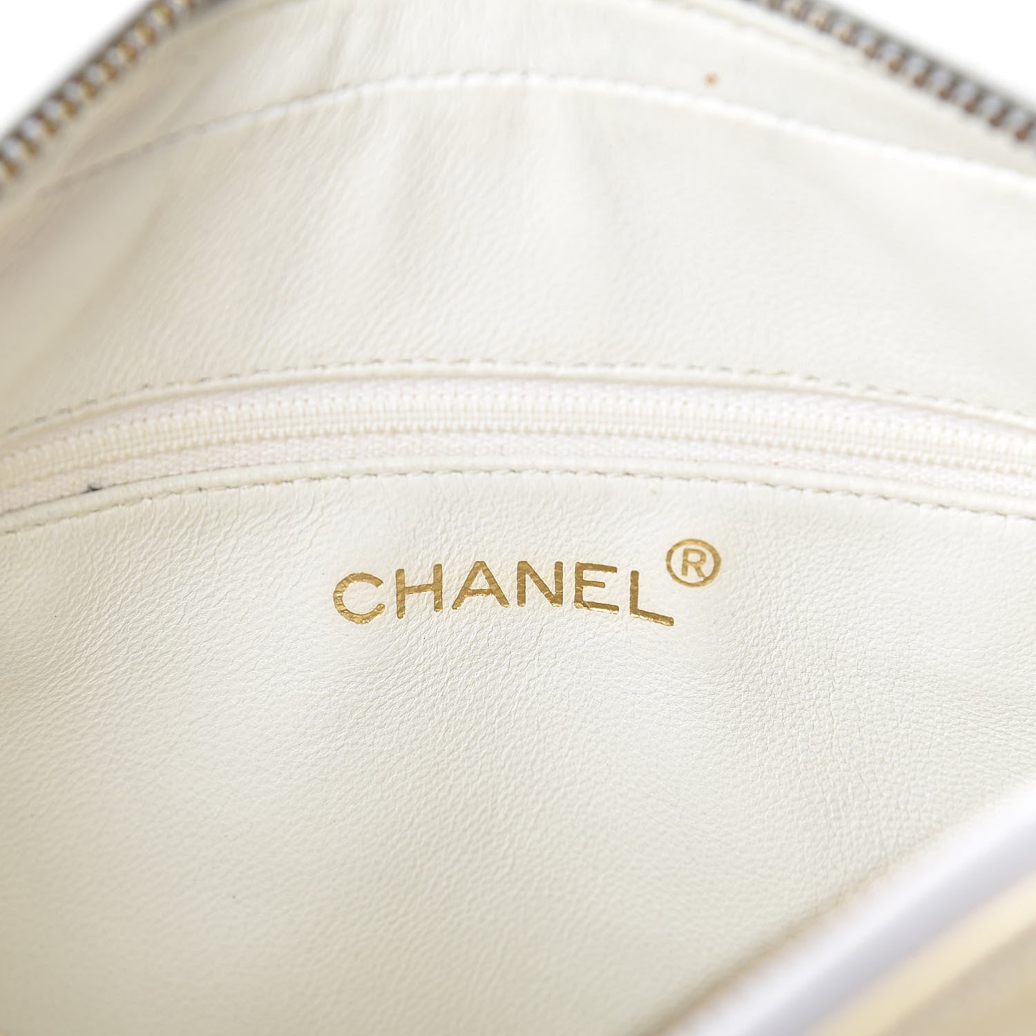 Chanel Patent Calfskin Quilted CC Tassel Camera Case White 6 of 11