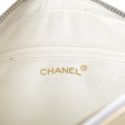 Chanel Patent Calfskin Quilted CC Tassel Camera Case White 6 of 11