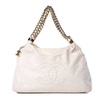 Chanel Calfskin Rodeo Drive Hobo White 1 of 12