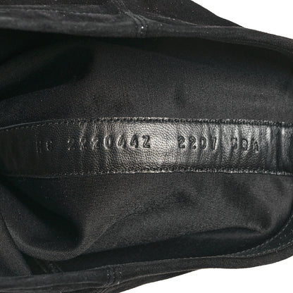 Hermes Velvet Goatskin Fallon 30 Boots 38.5 Black 6 of 7