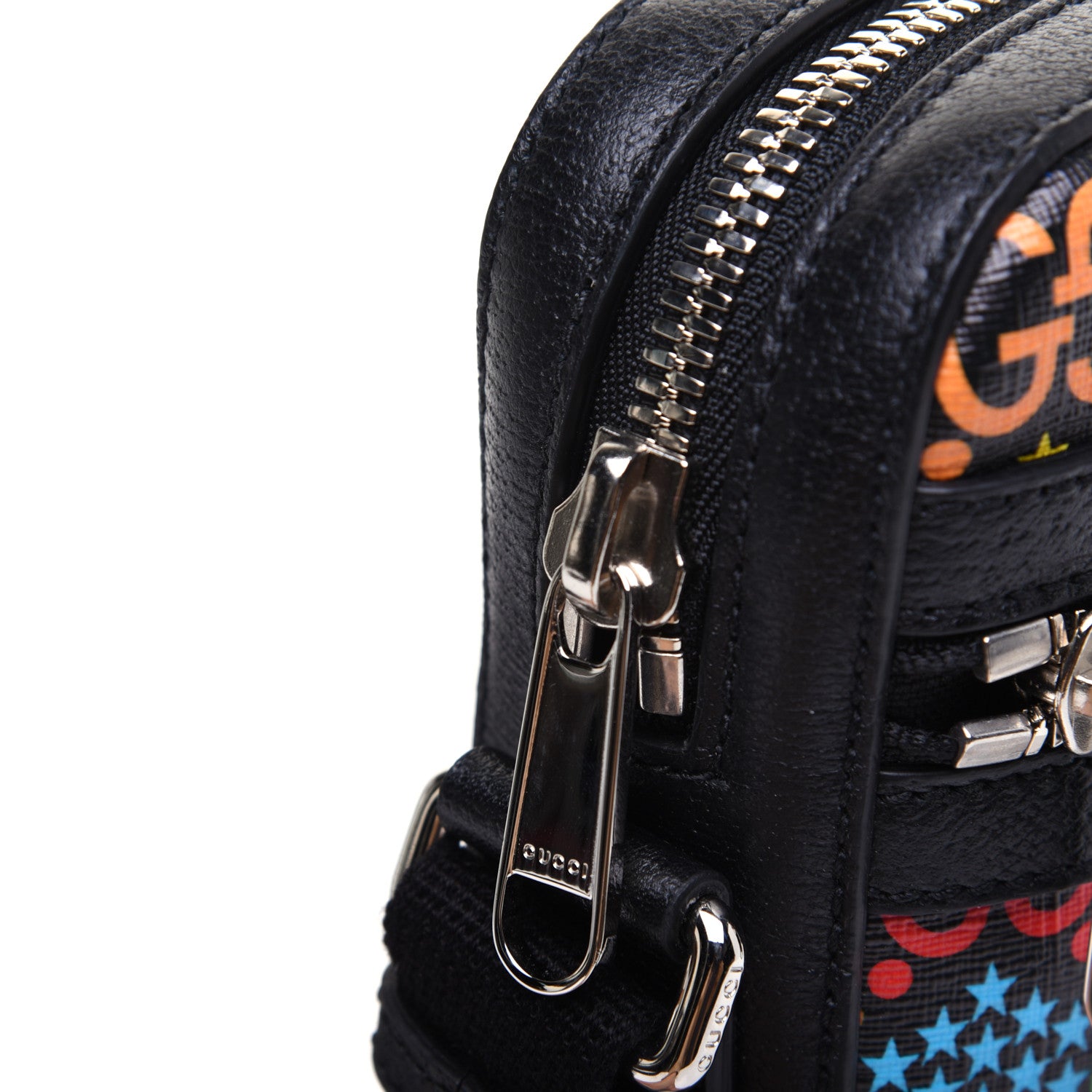 Gucci GG Supreme Monogram Psychedelic Messenger Bag Black 12 of 13