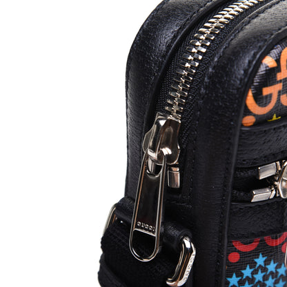 Gucci GG Supreme Monogram Psychedelic Messenger Bag Black 12 of 13