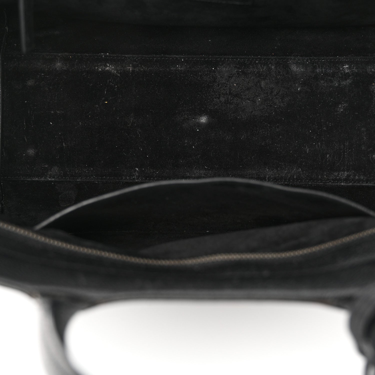Saint Laurent Grained Calfskin Small Cabas Rive Gauche Black 15 of 22
