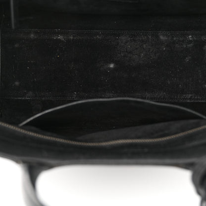 Saint Laurent Grained Calfskin Small Cabas Rive Gauche Black 15 of 22