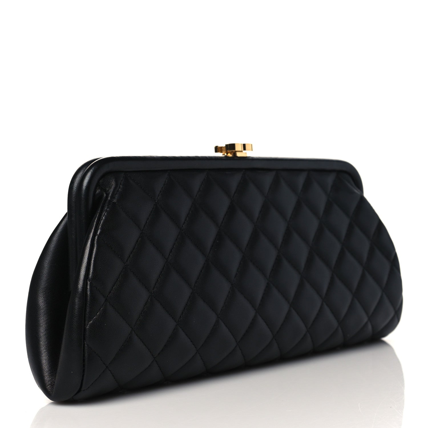 Chanel Lambskin Quilted Timeless Clutch Black 3 of 10