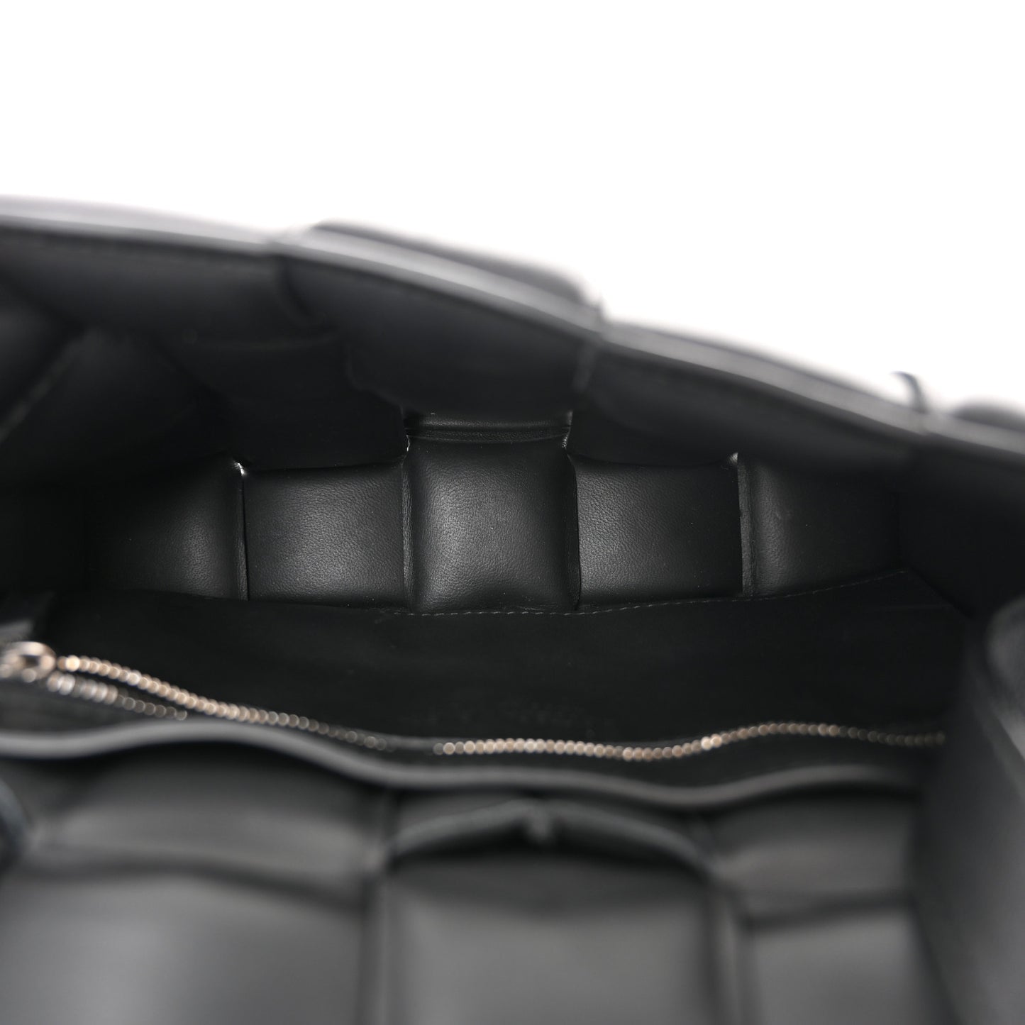 Nappa Maxi Intreccio Padded Cassette Crossbody Bag Black