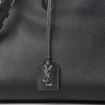 Saint Laurent Grained Calfskin Small Cabas Rive Gauche Black 11 of 13