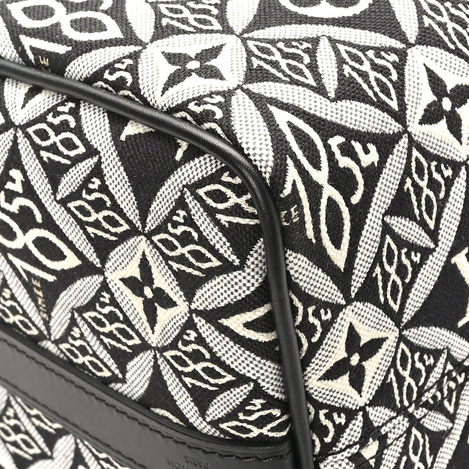 Louis Vuitton Jacquard Since 1854 Speedy Bandouliere 25 Black 8 of 11