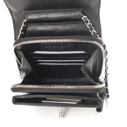 Chanel Lambskin Quilted Mini Crossbody Flap Black 5 of 9