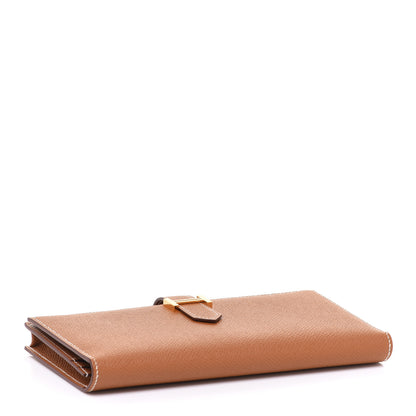 Hermes Epsom Bearn Gusset Wallet Gold 4 of 9
