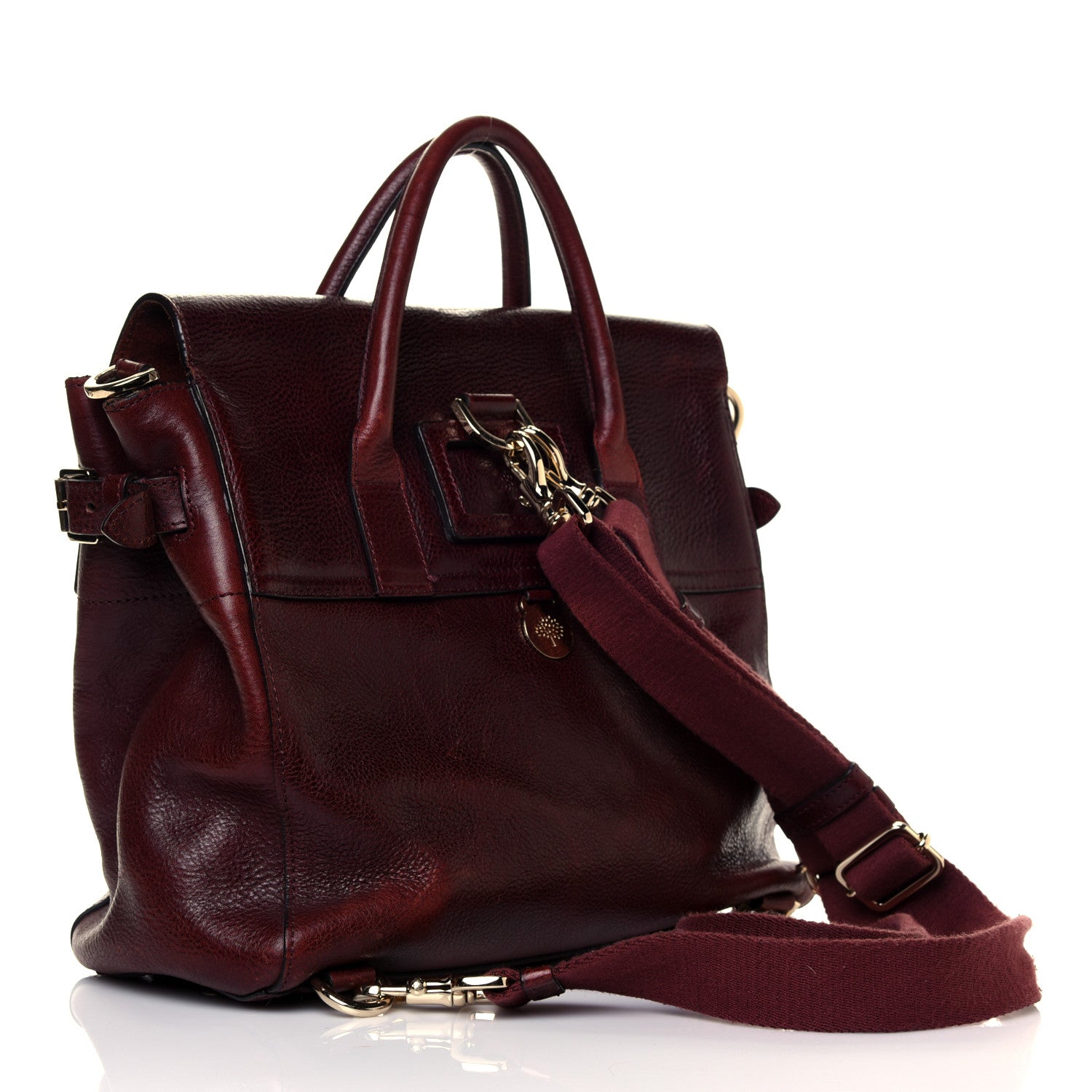 Mulberry Natural Leather Cara Delevigne Convertible Satchel Oxblood 2 of 9