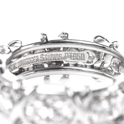 Tiffany Platinum Diamond Schlumberger Sixteen Stone Ring 48 4.5 5 of 5