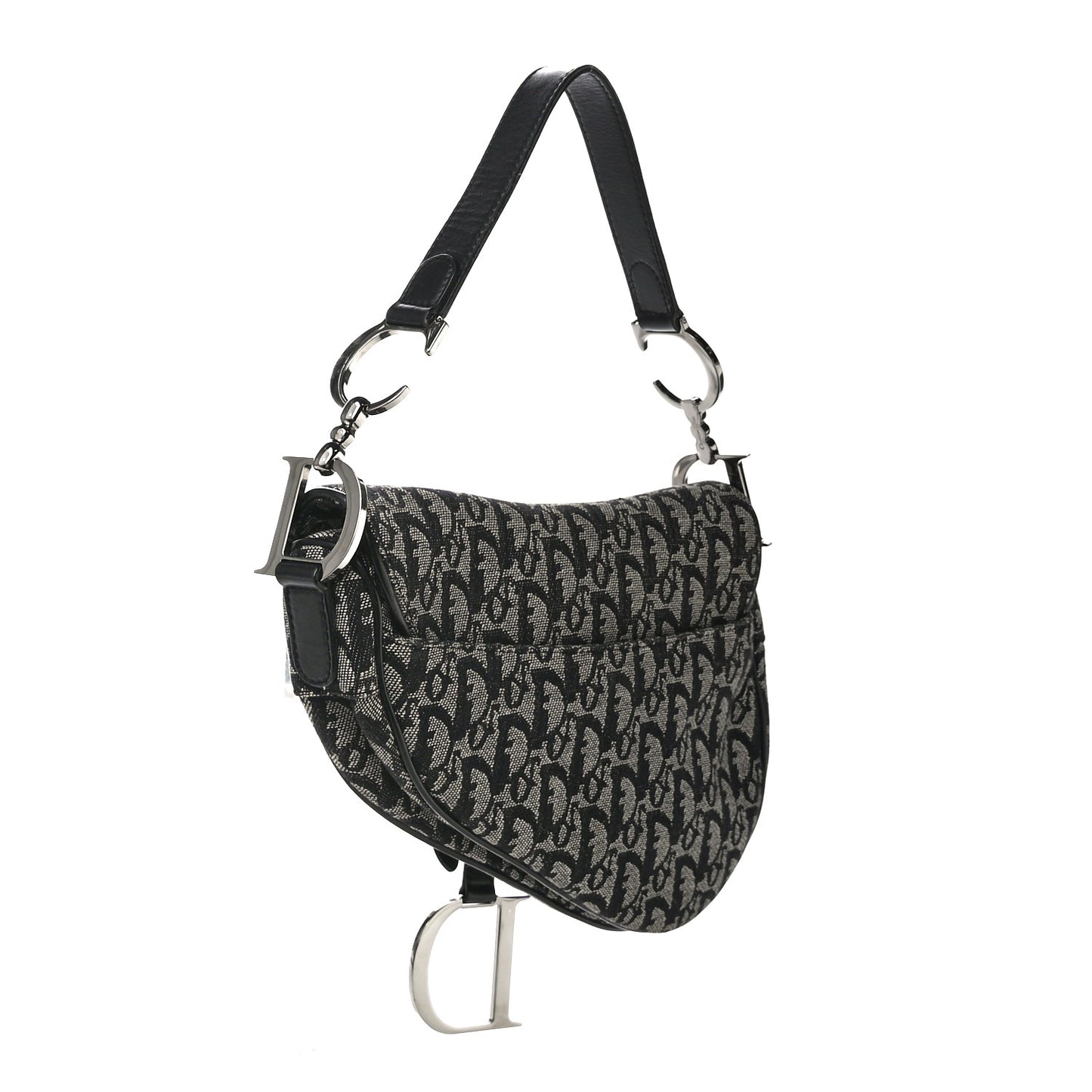 Monogram Saddle Bag Black