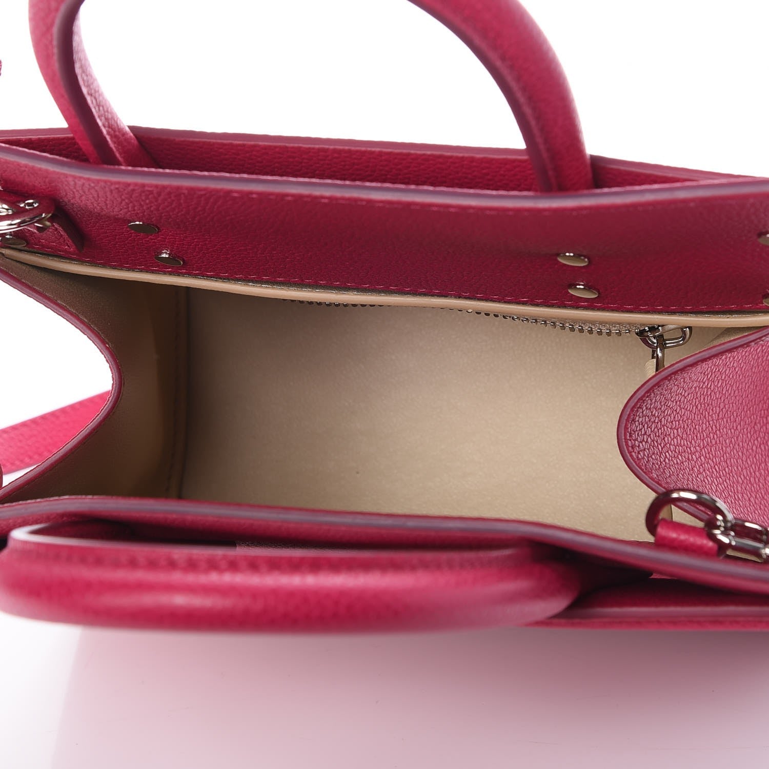 Givenchy Grained Calfskin Mini Horizon Satchel Fushia 5 of 6