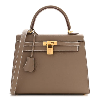 Hermes Epsom Kelly Sellier 25 Etoupe 1 of 11
