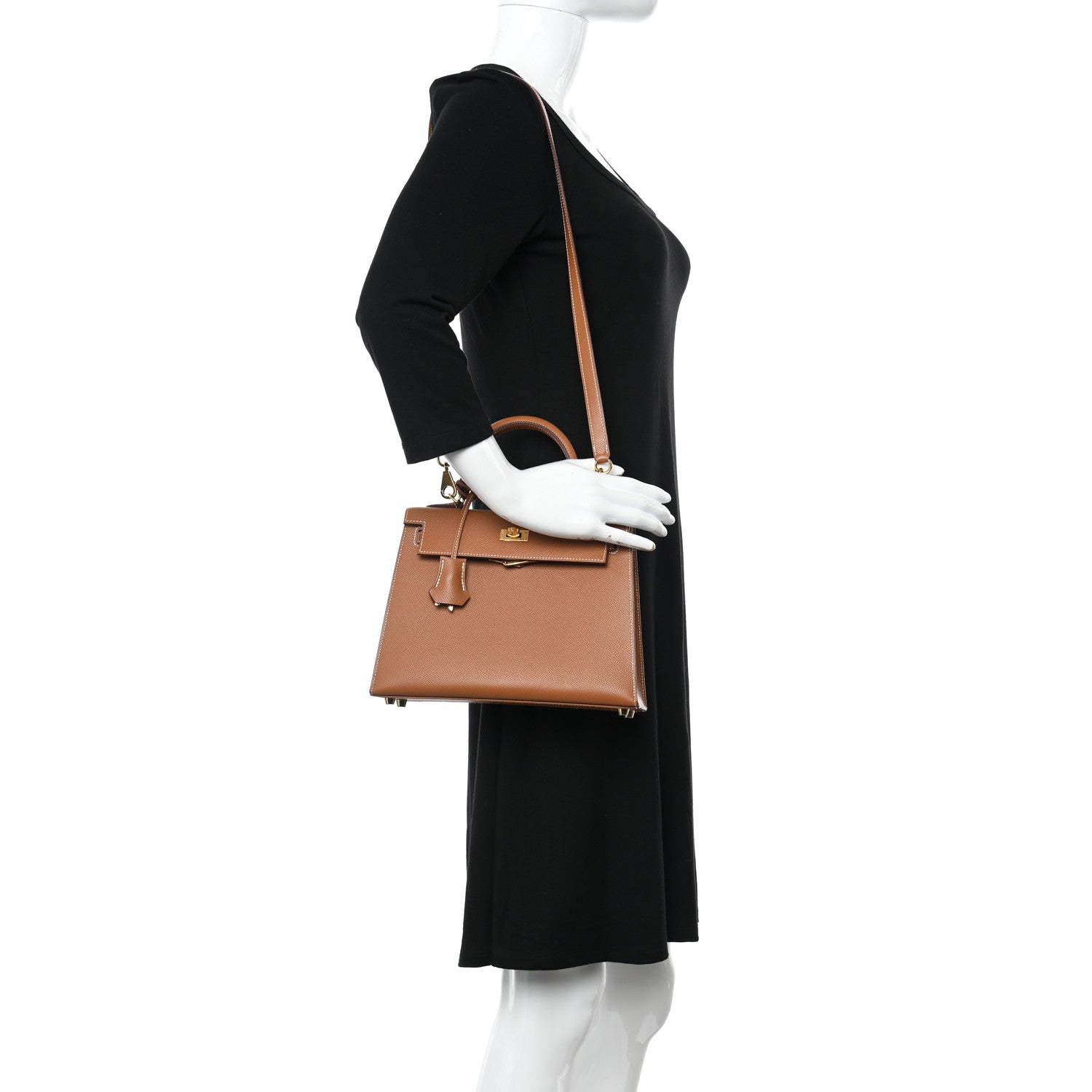 Hermes Epsom Kelly Sellier 25 Gold 3 of 38